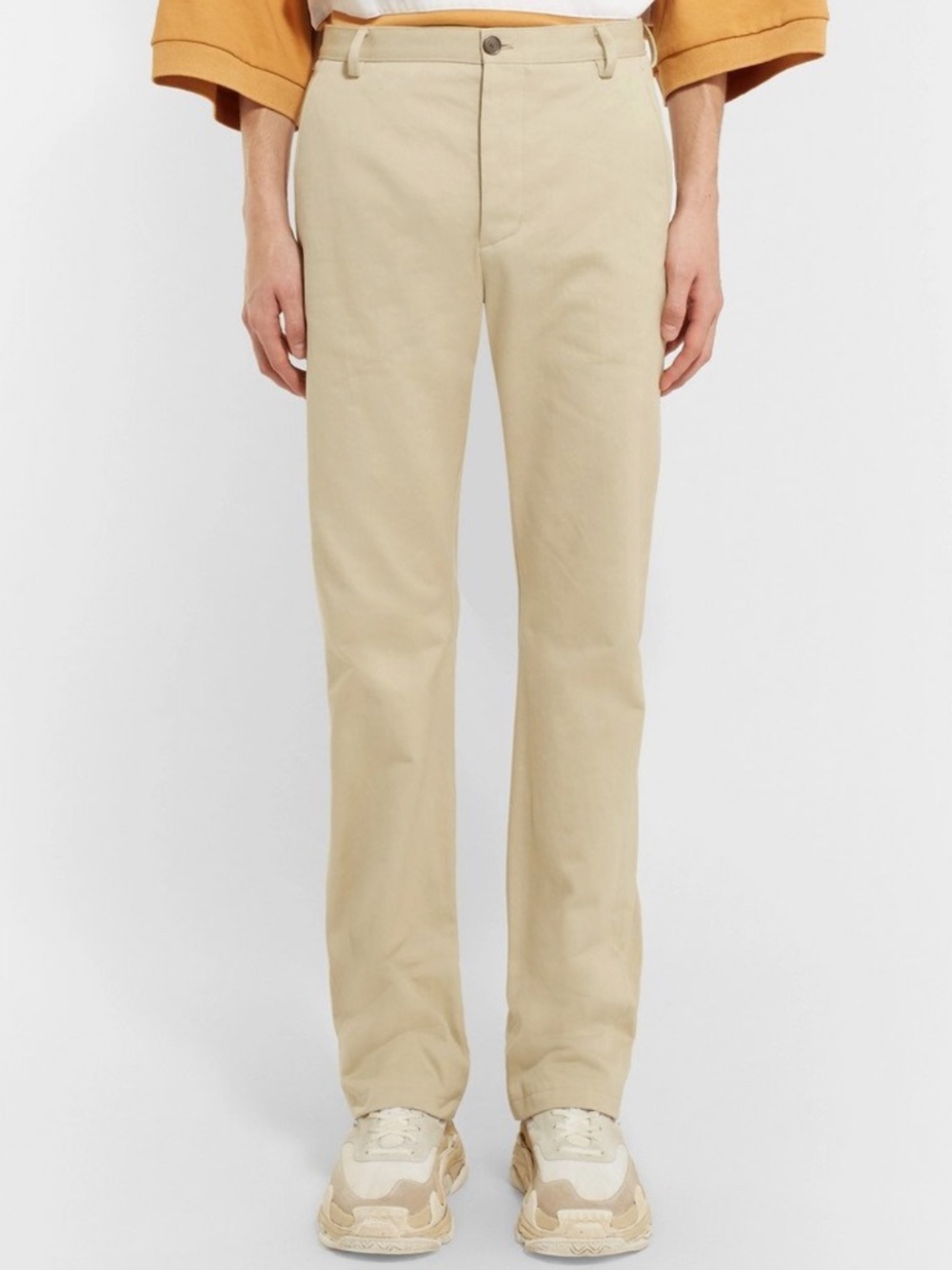 Balenciaga Demna Gsavalia SS18 Classic Chino Khaki Tough Twill Straight Pants